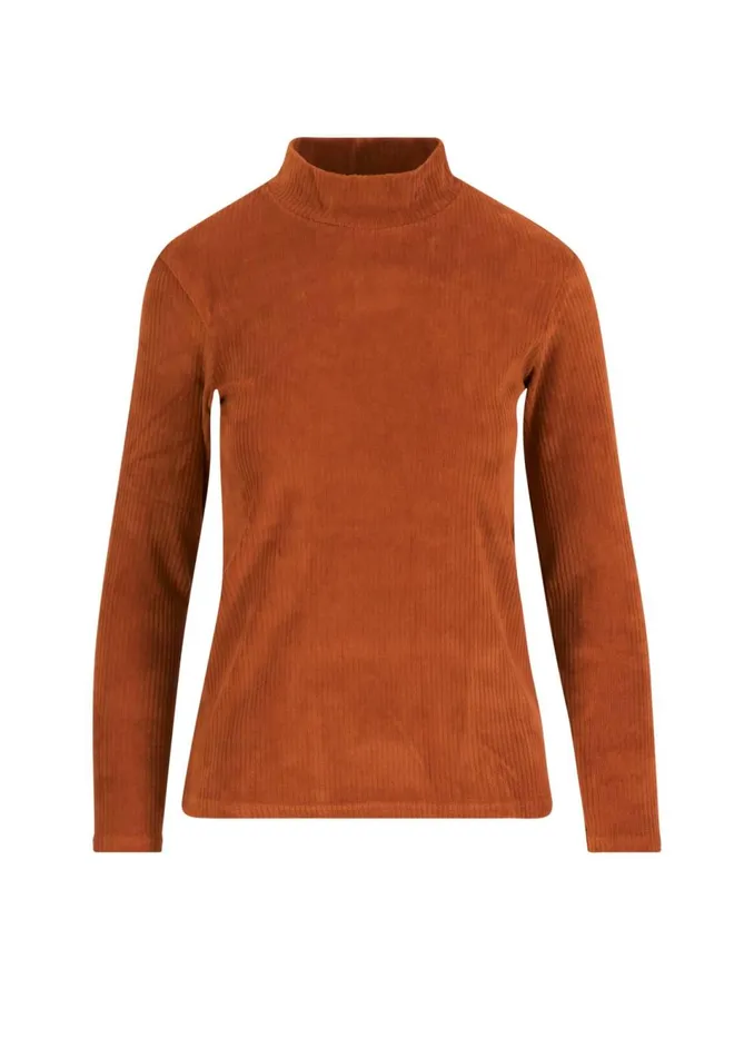 Blutsgeschwister Longsleeve Jolly Turtle Brown Women Tops