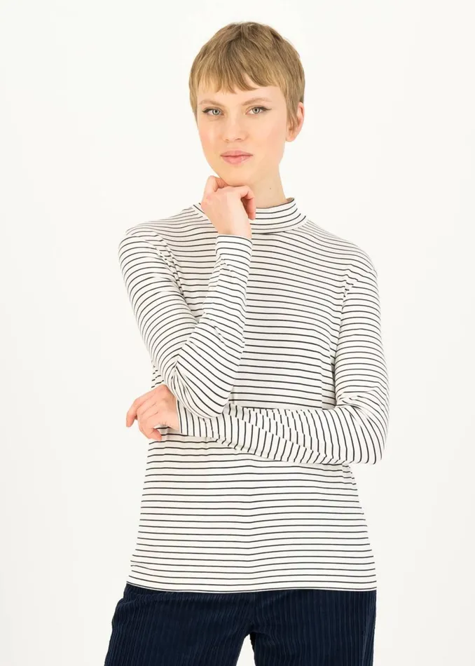Blutsgeschwister Longsleeve Lonely Lips Turtle White Women Tops