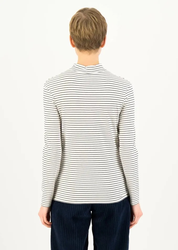 Blutsgeschwister Longsleeve Lonely Lips Turtle White Women Tops