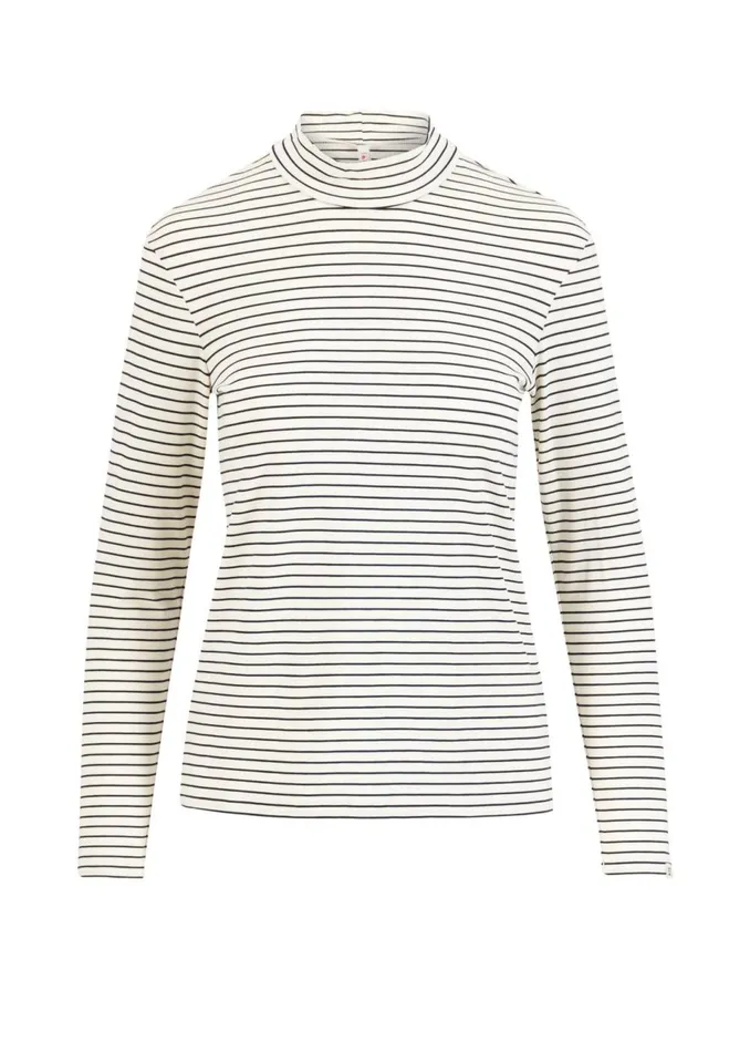 Blutsgeschwister Longsleeve Lonely Lips Turtle White Women Tops