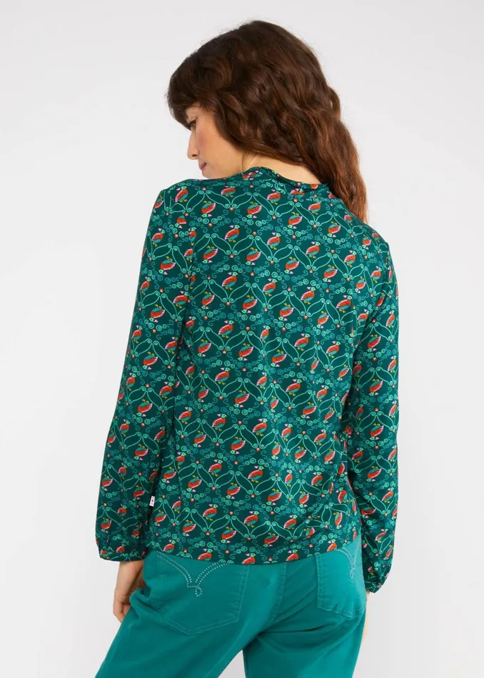 Blutsgeschwister Longsleeve Oh My Knot Green Women Tops