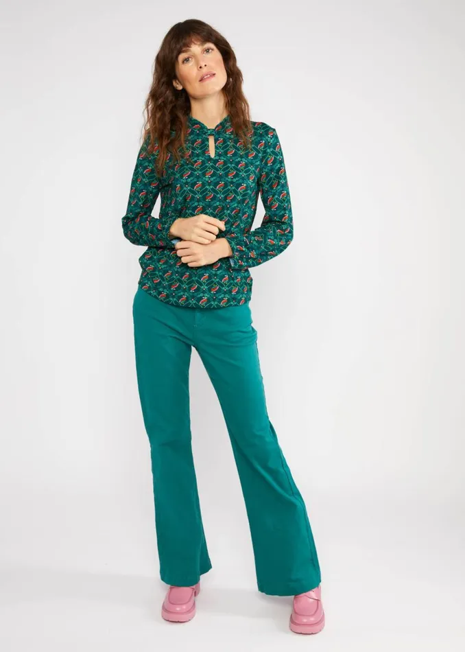 Blutsgeschwister Longsleeve Oh My Knot Green Women Tops