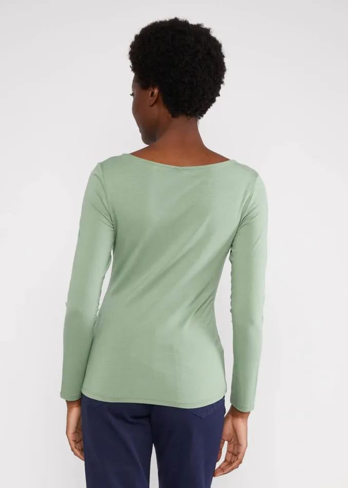 Blutsgeschwister Longsleeve Sweet Sailorette Green Women Tops