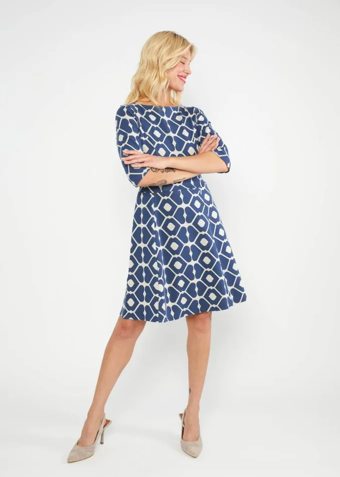Blutsgeschwister Shift Dress Marine A Lula Blue Women Dresses