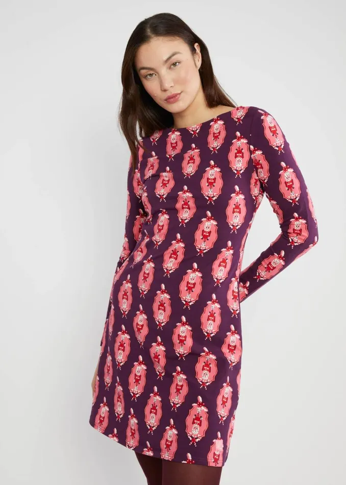 Blutsgeschwister Shift Dress Mod A Hulu Purple Women Dresses