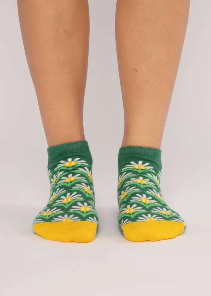 Blutsgeschwister Socks Sensation Steps Snkr Green Women Socks