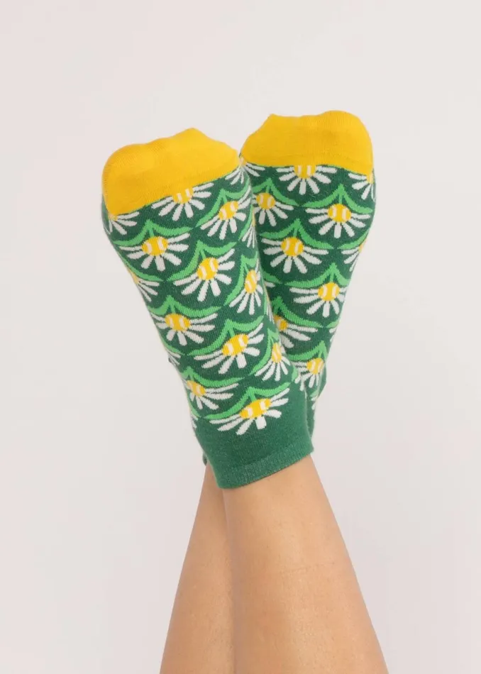 Blutsgeschwister Socks Sensation Steps Snkr Green Women Socks