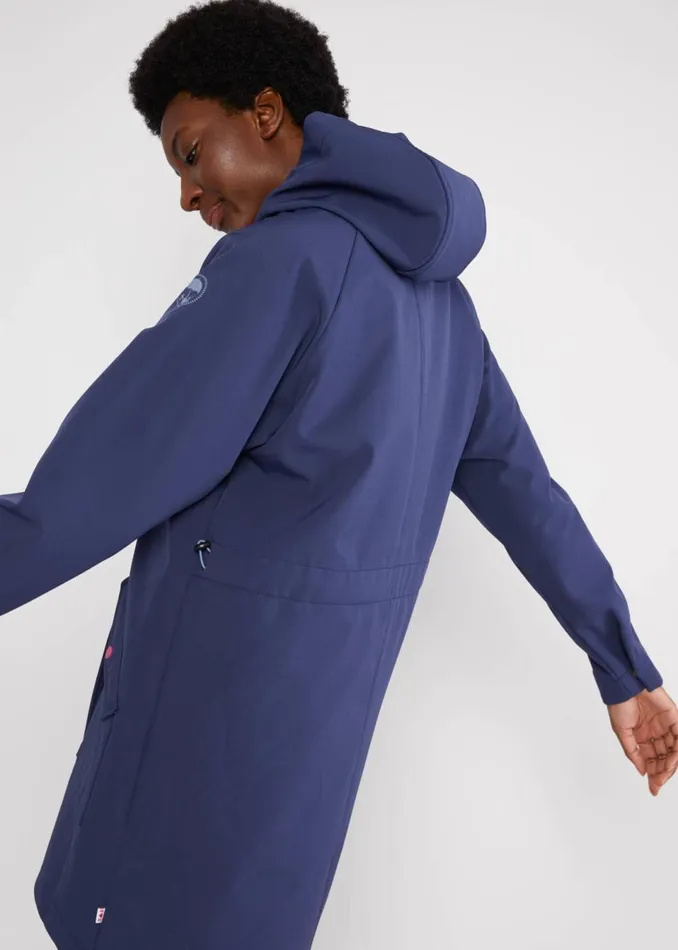 Blutsgeschwister Soft Shell Jacket Softfriese Blue Women Jackets and Coats