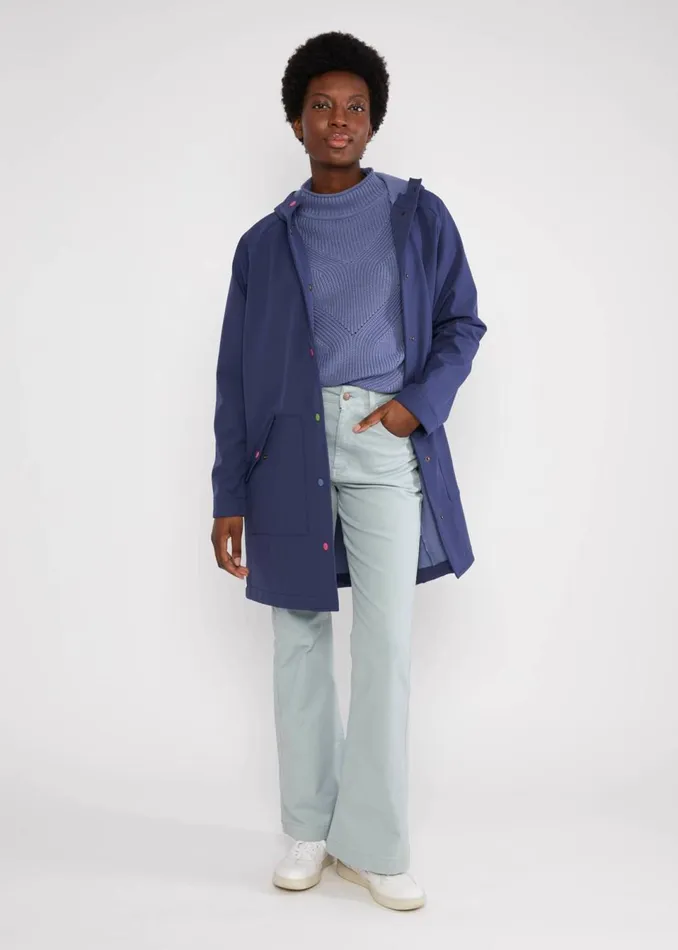 Blutsgeschwister Soft Shell Jacket Softfriese Blue Women Jackets and Coats