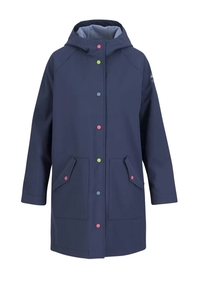 Blutsgeschwister Soft Shell Jacket Softfriese Blue Women Jackets and Coats