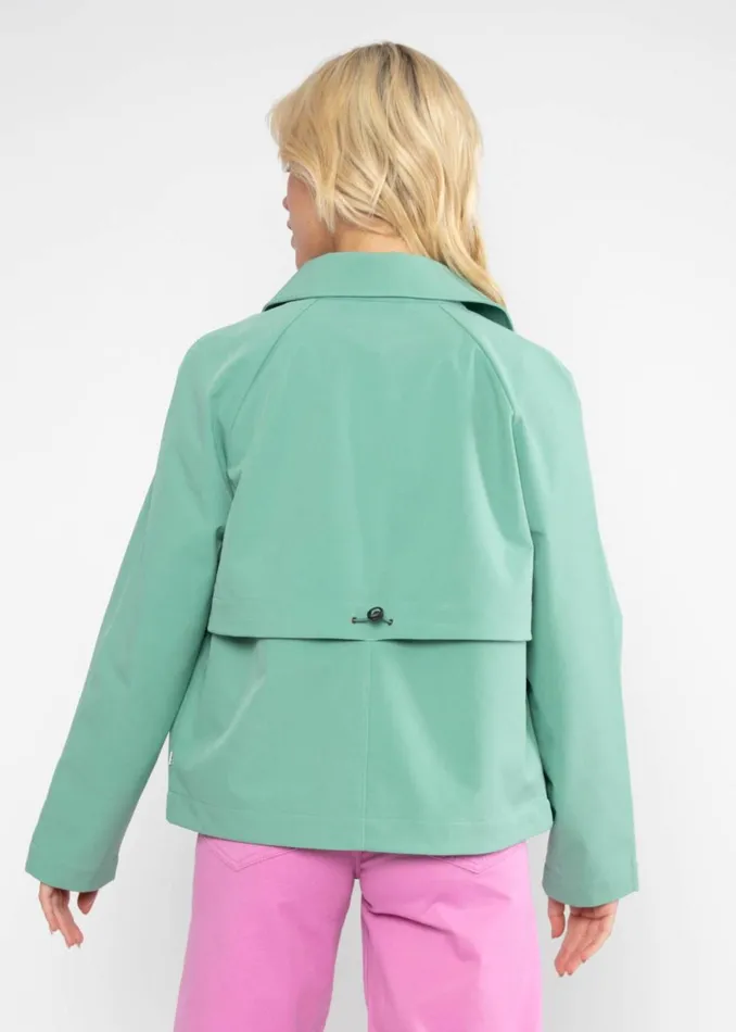 Blutsgeschwister Soft Shell Jacket Tiny Trench Green Women Jackets and Coats