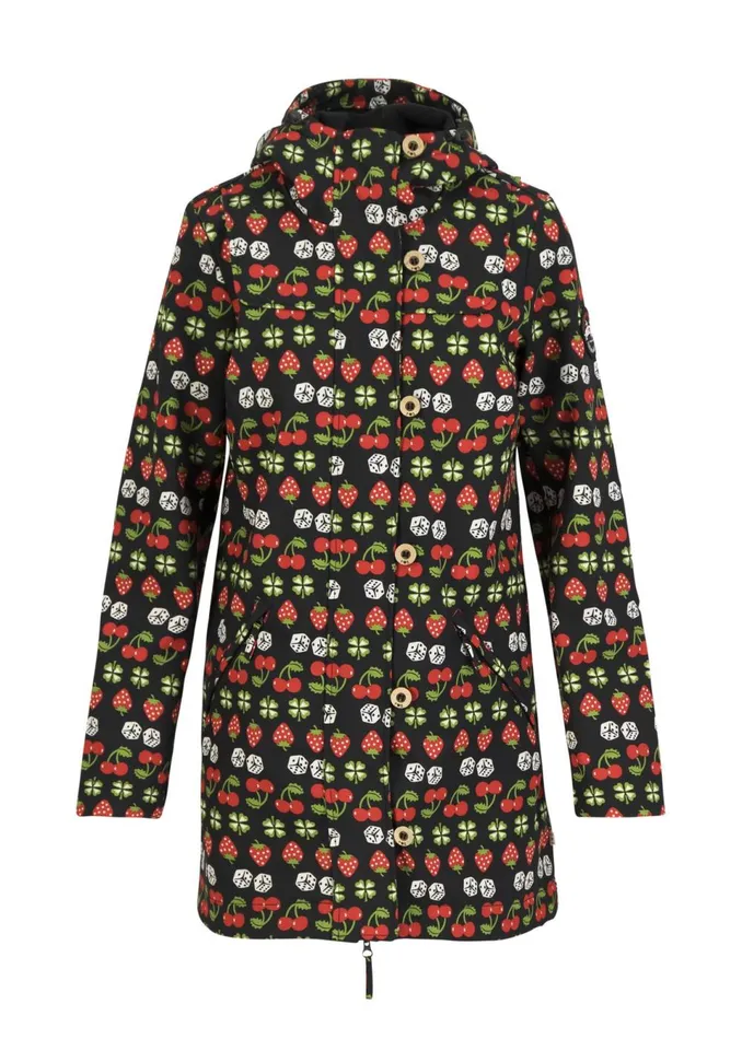 Blutsgeschwister Soft Shell Jacket Wild Weather Black Women Jackets and Coats