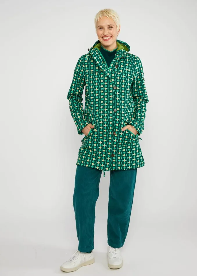 Blutsgeschwister Soft Shell Jacket Wild Weather Green Women Jackets and Coats