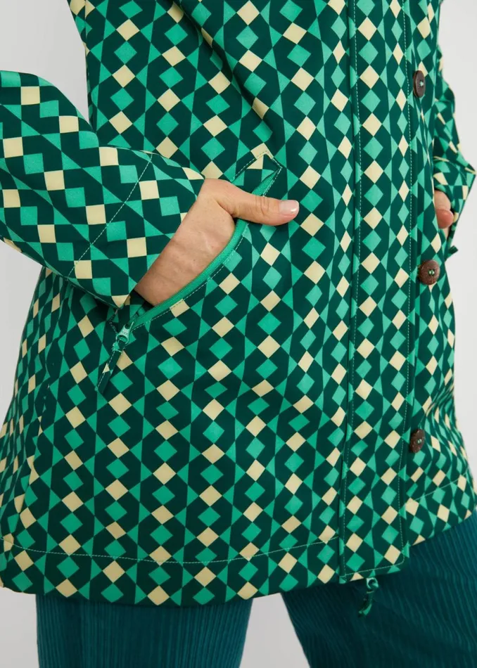 Blutsgeschwister Soft Shell Jacket Wild Weather Green Women Jackets and Coats