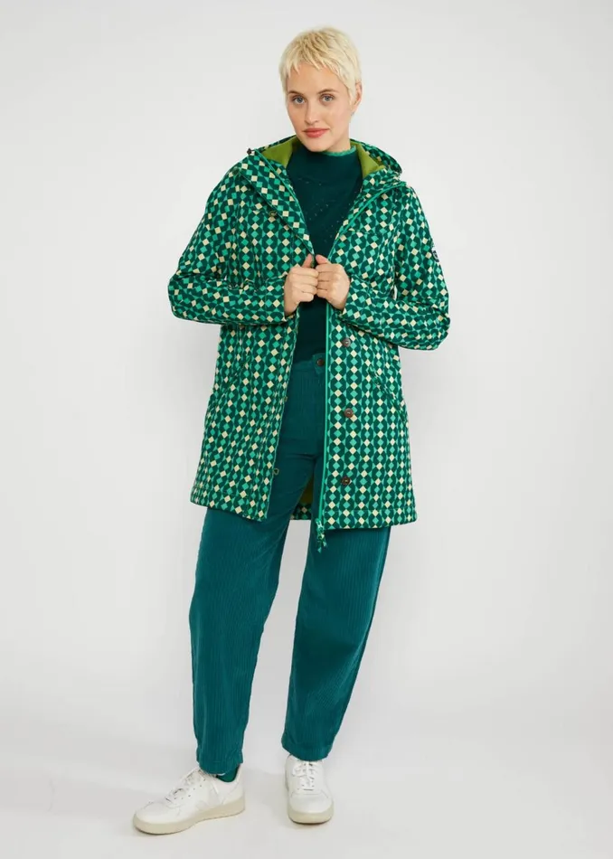 Blutsgeschwister Soft Shell Jacket Wild Weather Green Women Jackets and Coats