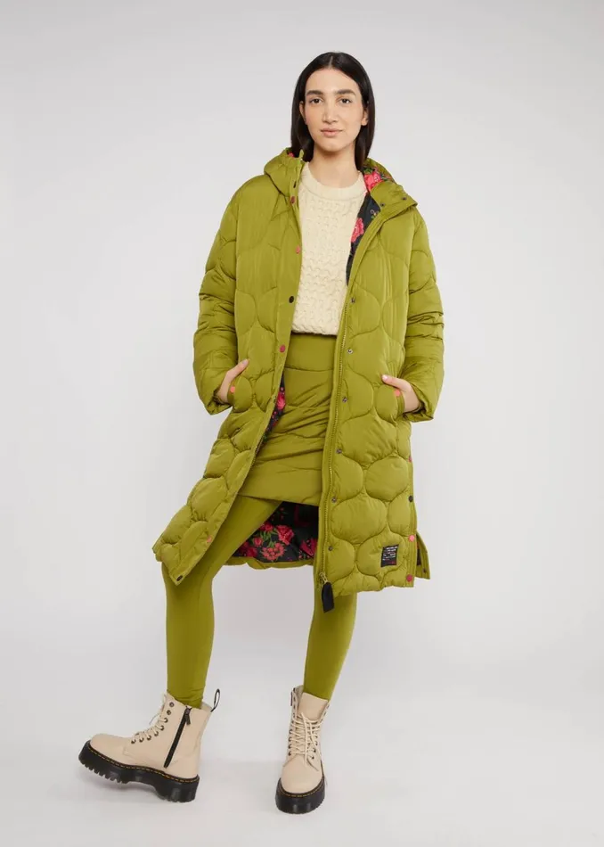 Blutsgeschwister Winter Skirt No Down Zip039n039zap Green Women Skirts