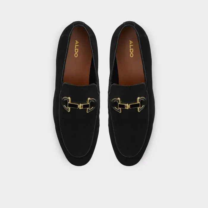 Bolton Black Leather Suede Men ALDO Loafers and SlipOns