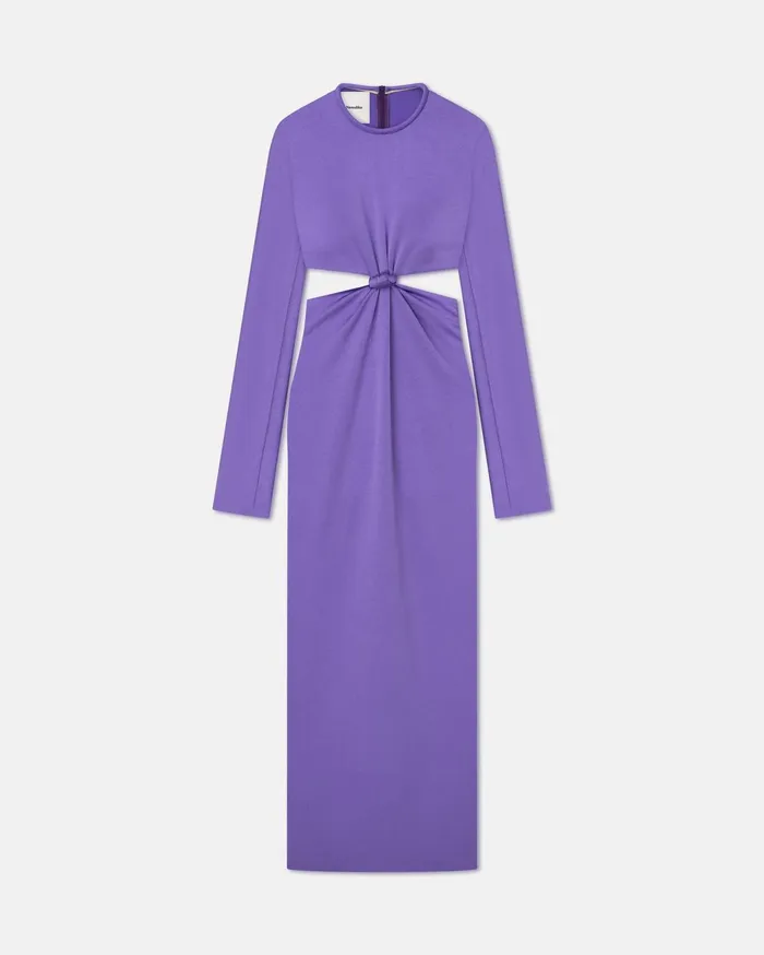 Bonno CutOut CrispSatin Maxi Dress Iris Women Nanushka Dresses