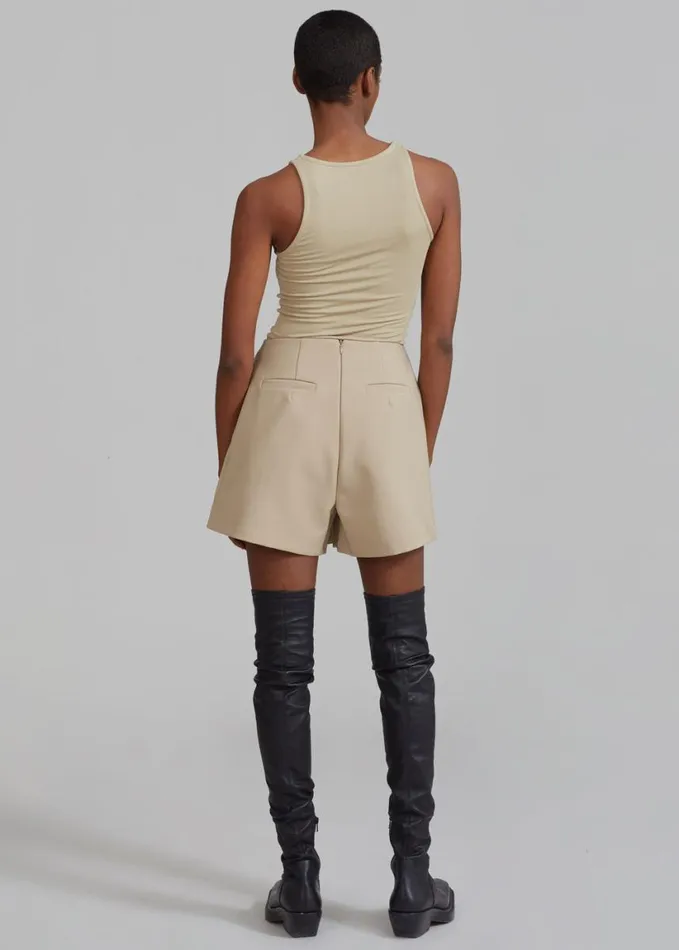 Bottoms Women The Frankie Shop Paige Wrap Skort 8211 Beige