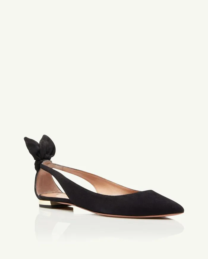 Bow Tie Ballet Black Women Aquazzura Essentials