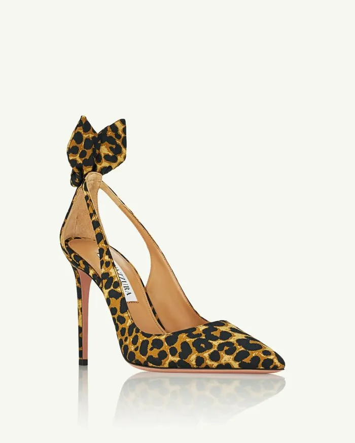Bow Tie Pump 105 Leopard Women Aquazzura Pumps