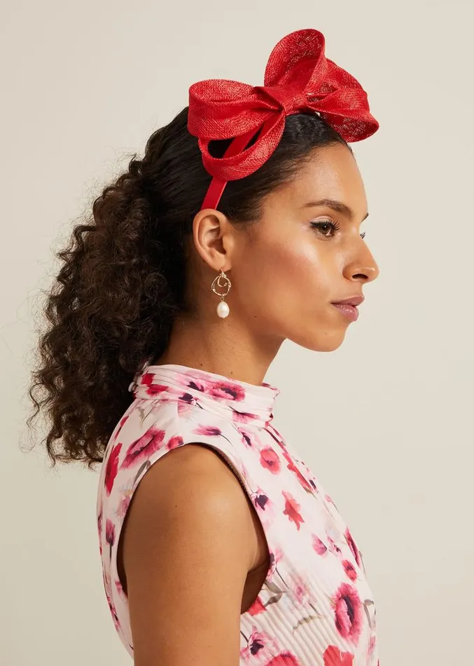Bow Twist Headband Vermillion Women Phase Eight Headbands