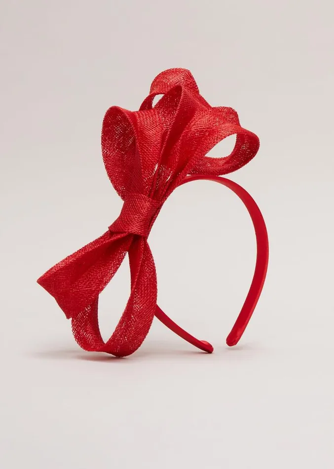 Bow Twist Headband Vermillion Women Phase Eight Headbands
