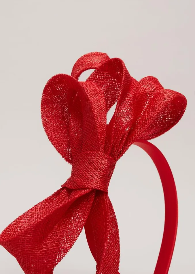 Bow Twist Headband Vermillion Women Phase Eight Headbands