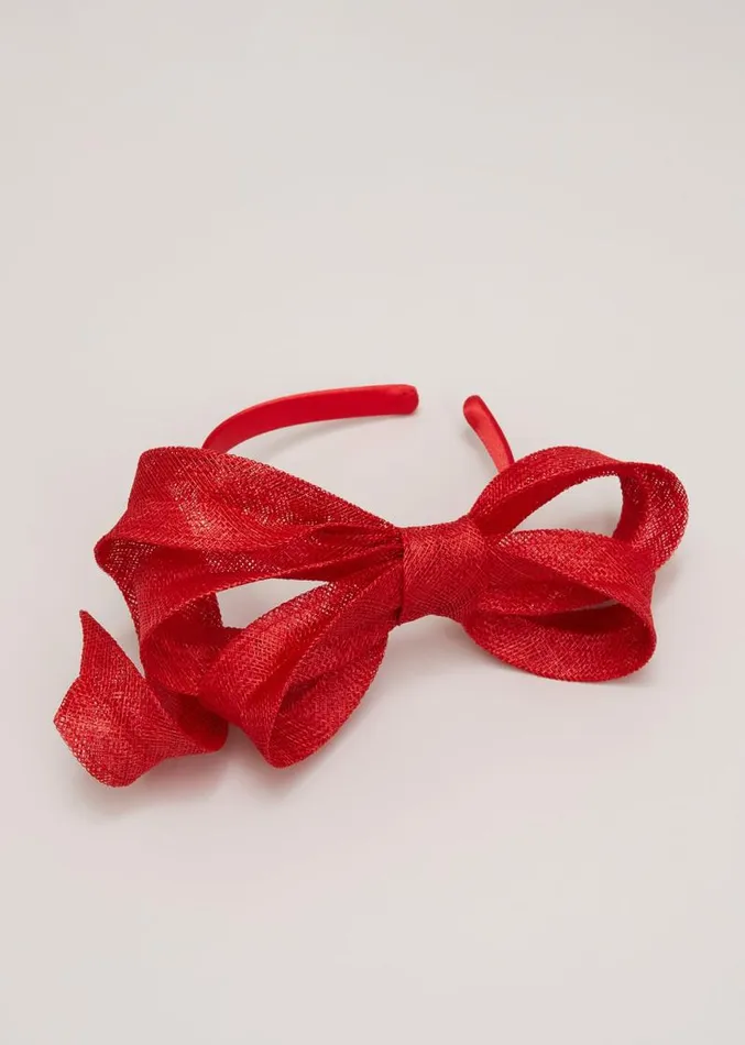 Bow Twist Headband Vermillion Women Phase Eight Headbands