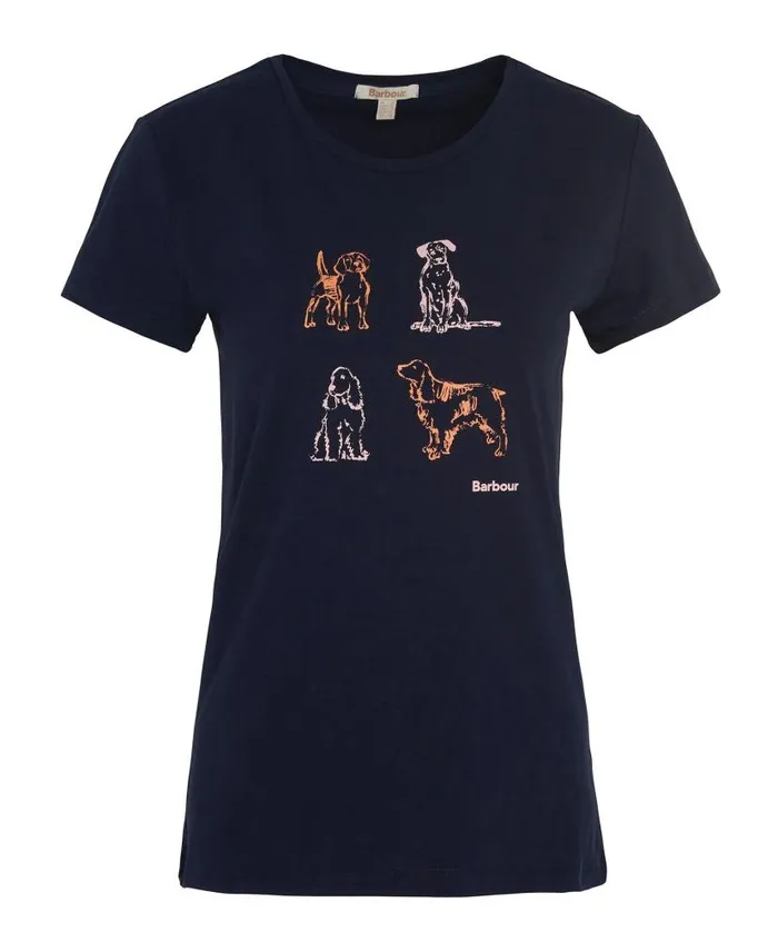 Bowland TShirt Classic White Women Barbour TShirts