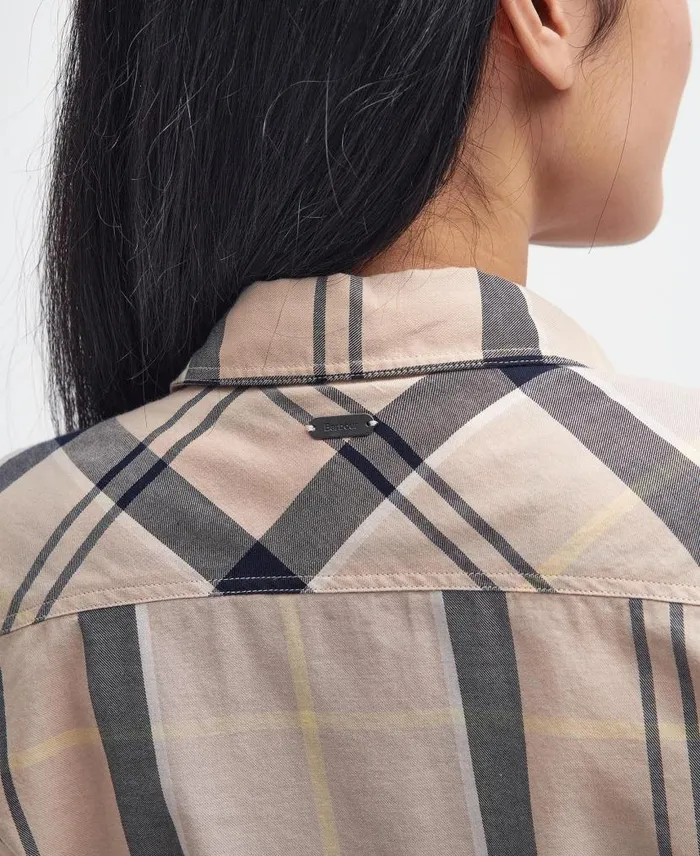 Bredon Regular Shirt Primrose Hessian Tartan Women Barbour Shirts and Blouses