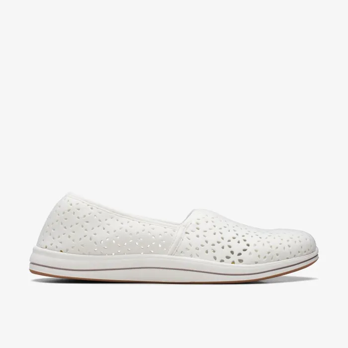 Breeze Emily White Women Clarks Flats