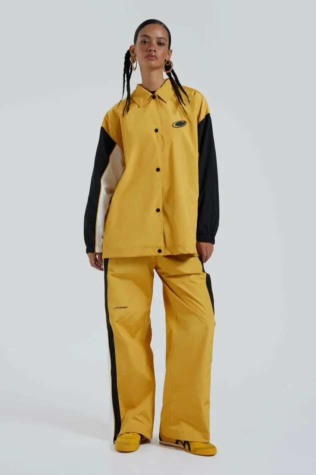 Broadway Windbreaker Jacket Yellow Women Jaded London