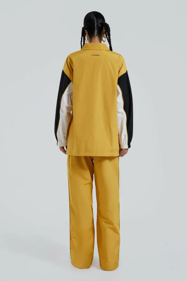 Broadway Windbreaker Jacket Yellow Women Jaded London