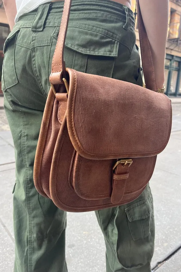 Buckle Purse Brown Women Brandy Melville Bags and Backpacks
