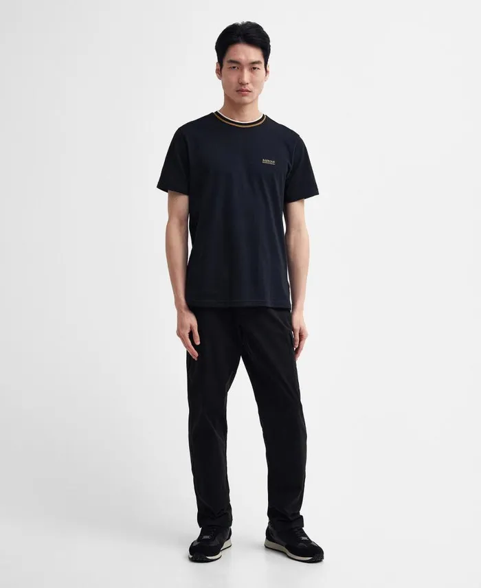 Buxton Tipped TShirt Dove Grey Men Barbour TShirts