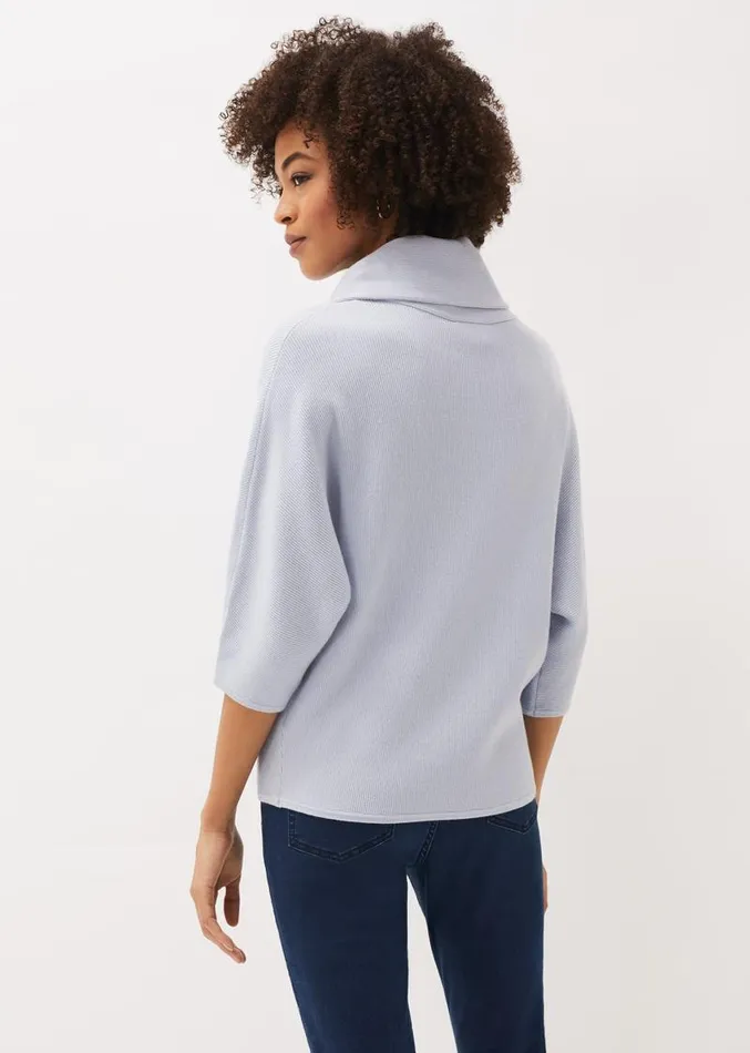 Camillan Cowl Neck Knit Jumper Pale Blue Women Phase Eight Knitwear