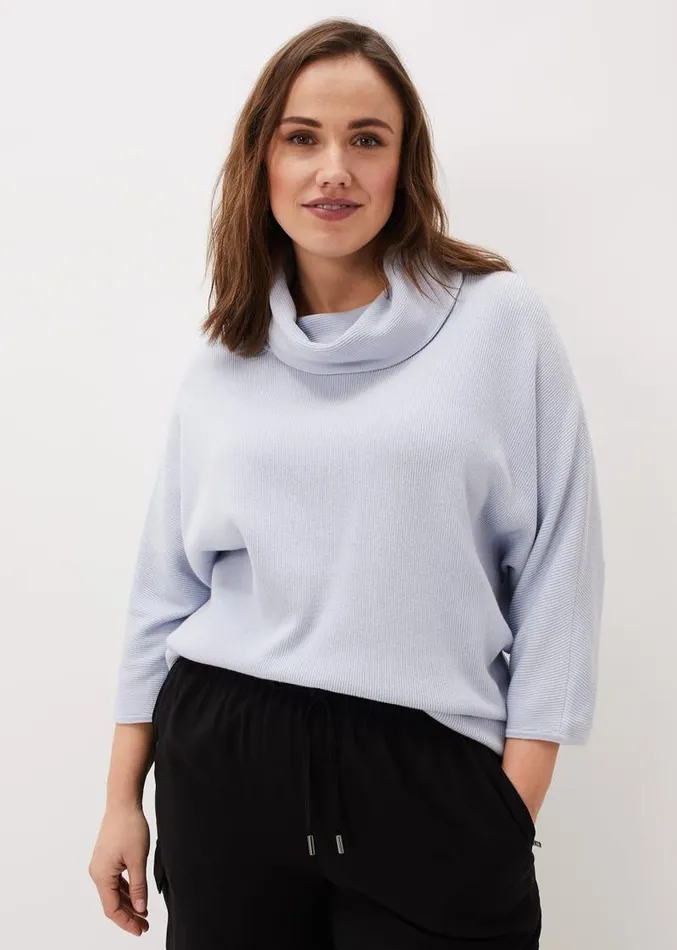Camillan Cowl Neck Knit Jumper Pale Blue Women Phase Eight Knitwear
