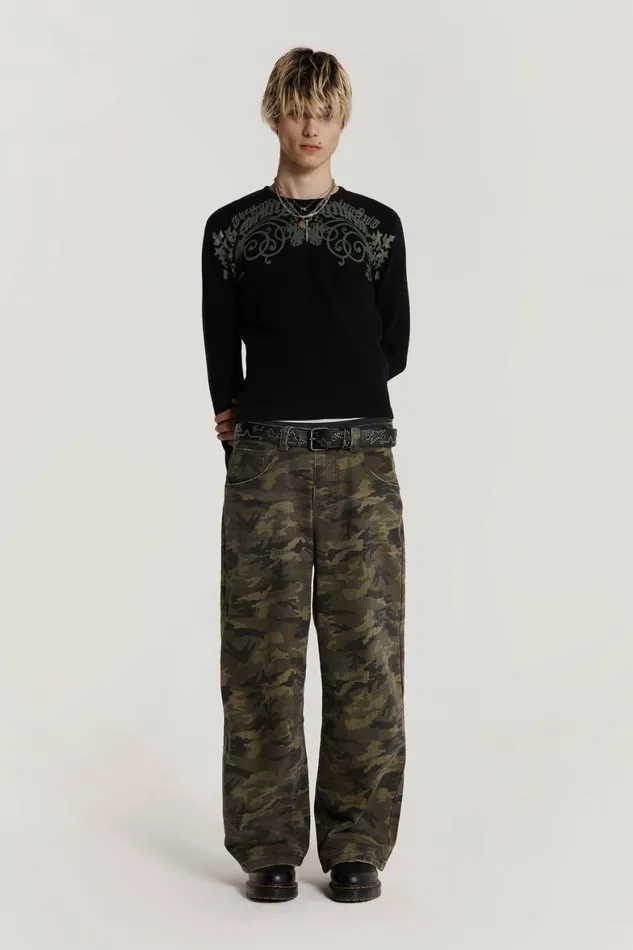 Camo Colossus Baggy Jeans Green WomenMen Jaded London Colossus Jeans Camo Colossus Baggy Jeans Green WomenMen Jaded London Colossus Jeans