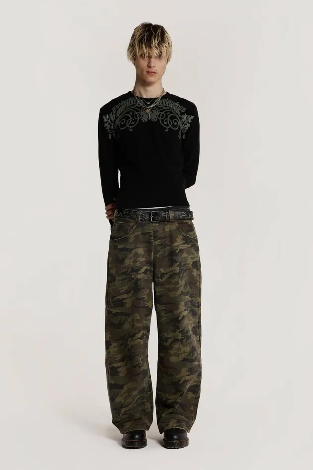 Camo Colossus Baggy Jeans Green WomenMen Jaded London Colossus Jeans Camo Colossus Baggy Jeans Green WomenMen Jaded London Colossus Jeans