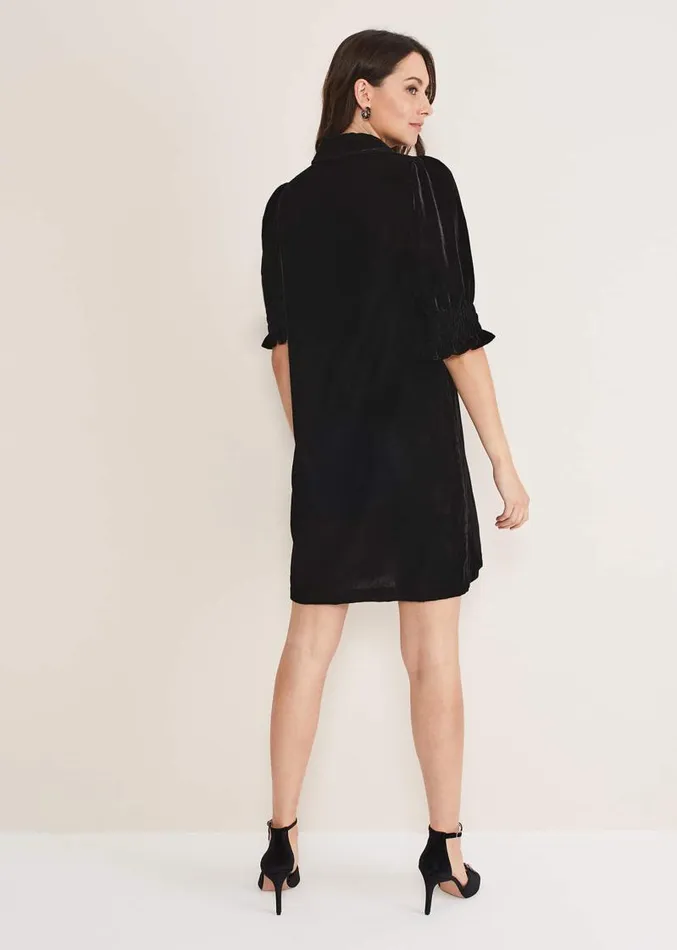 Candice Velvet Dress Black Women Phase Eight Dresses