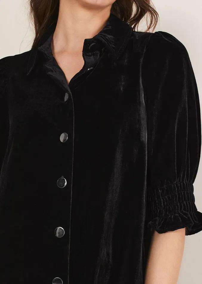 Candice Velvet Dress Black Women Phase Eight Dresses