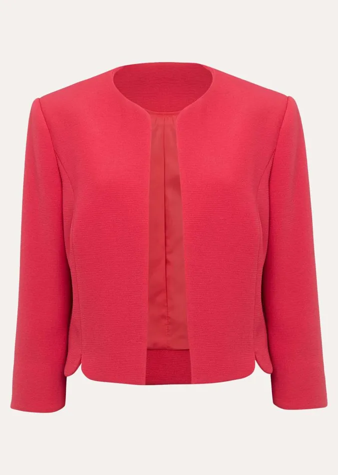 Cara Textured Jacket Raspberry Women Phase Eight Jackets