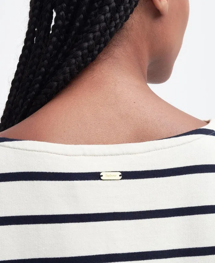 Caroline Striped Sweatshirt Antique White Stripe Women Barbour Hoodies and Sweatshirts