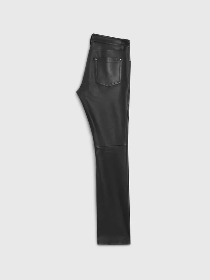 Casual Pants Men John Varvatos THE ROCKER LEATHER PANTS Black