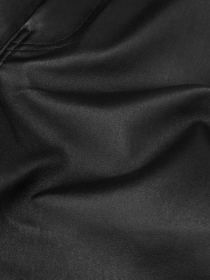 Casual Pants Men John Varvatos THE ROCKER LEATHER PANTS Black
