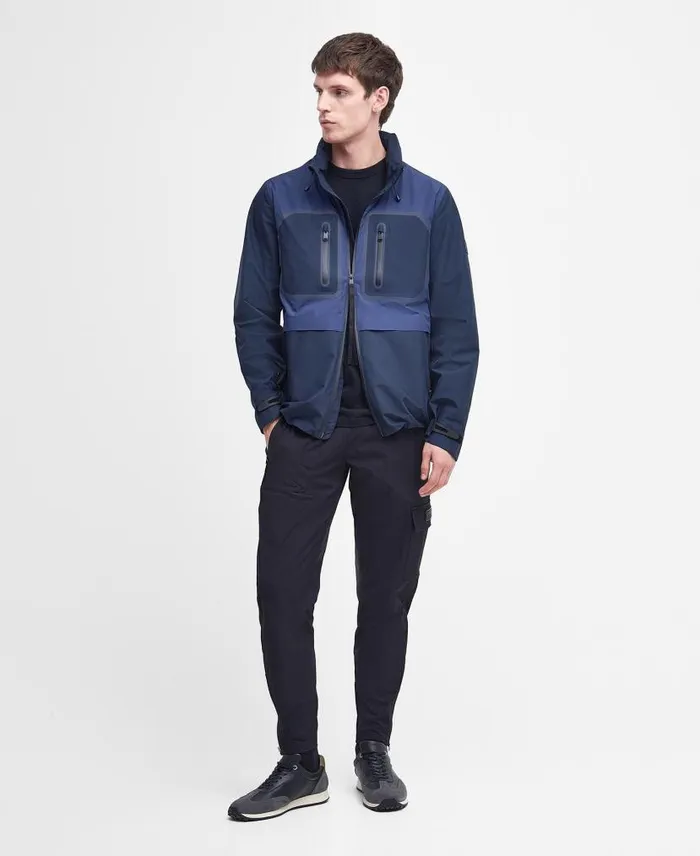 Chevin Waterproof Jacket Sapphire Navy Men Barbour Waterproof Jackets