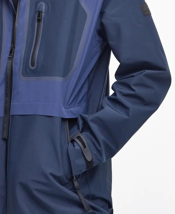 Chevin Waterproof Jacket Sapphire Navy Men Barbour Waterproof Jackets