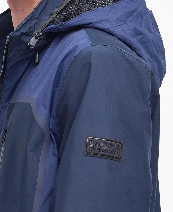 Chevin Waterproof Jacket Sapphire Navy Men Barbour Waterproof Jackets