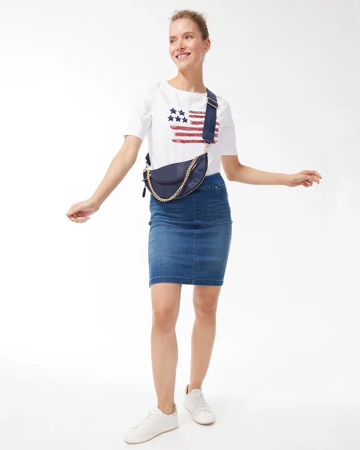 Chico039s Americana Tee Alabaster Women Tops